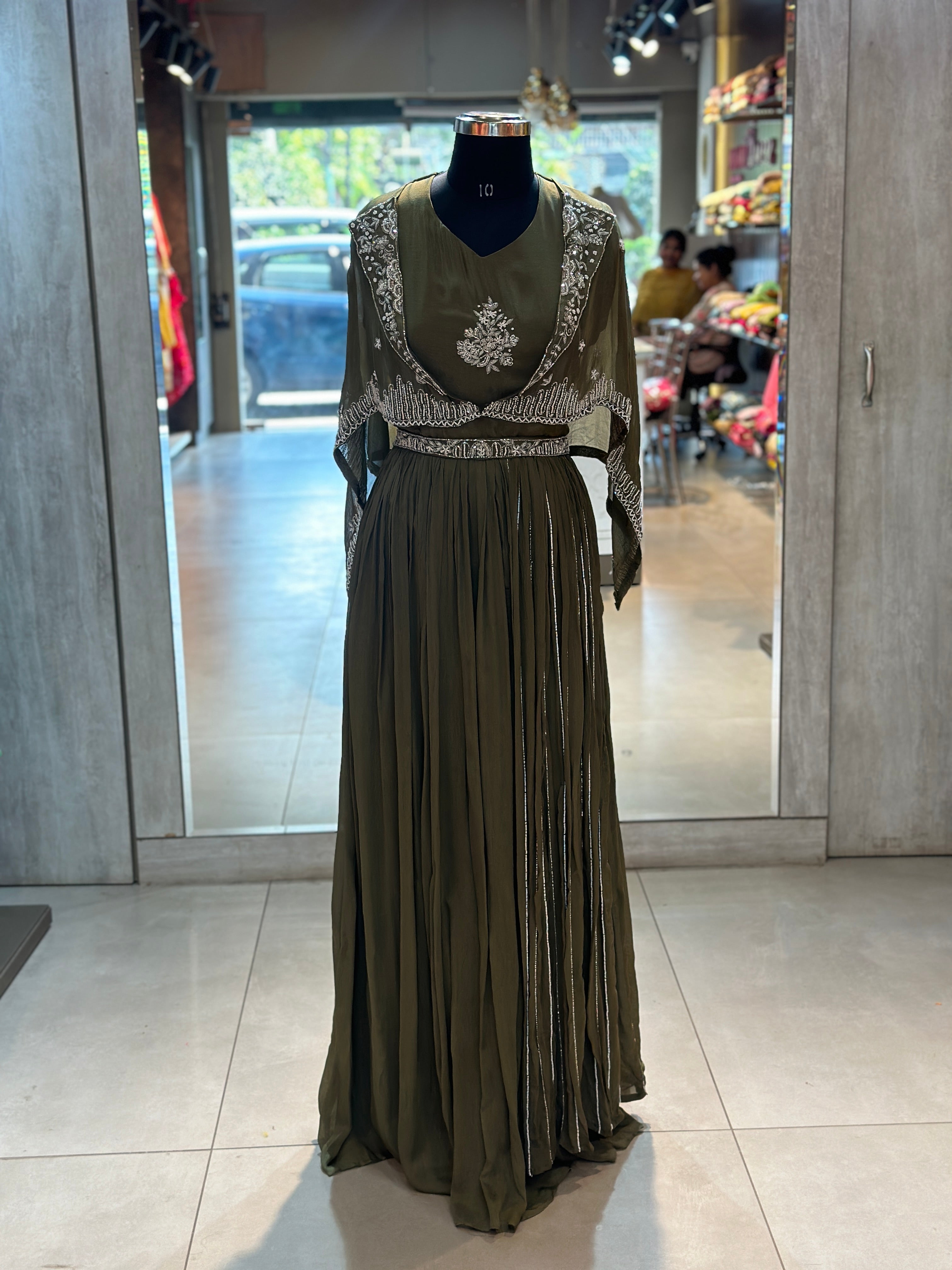 LONG GOWN WITH SHORT JACKET