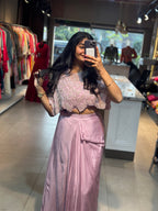 INDO-FUSION SKIRT SET IN HANDWORK