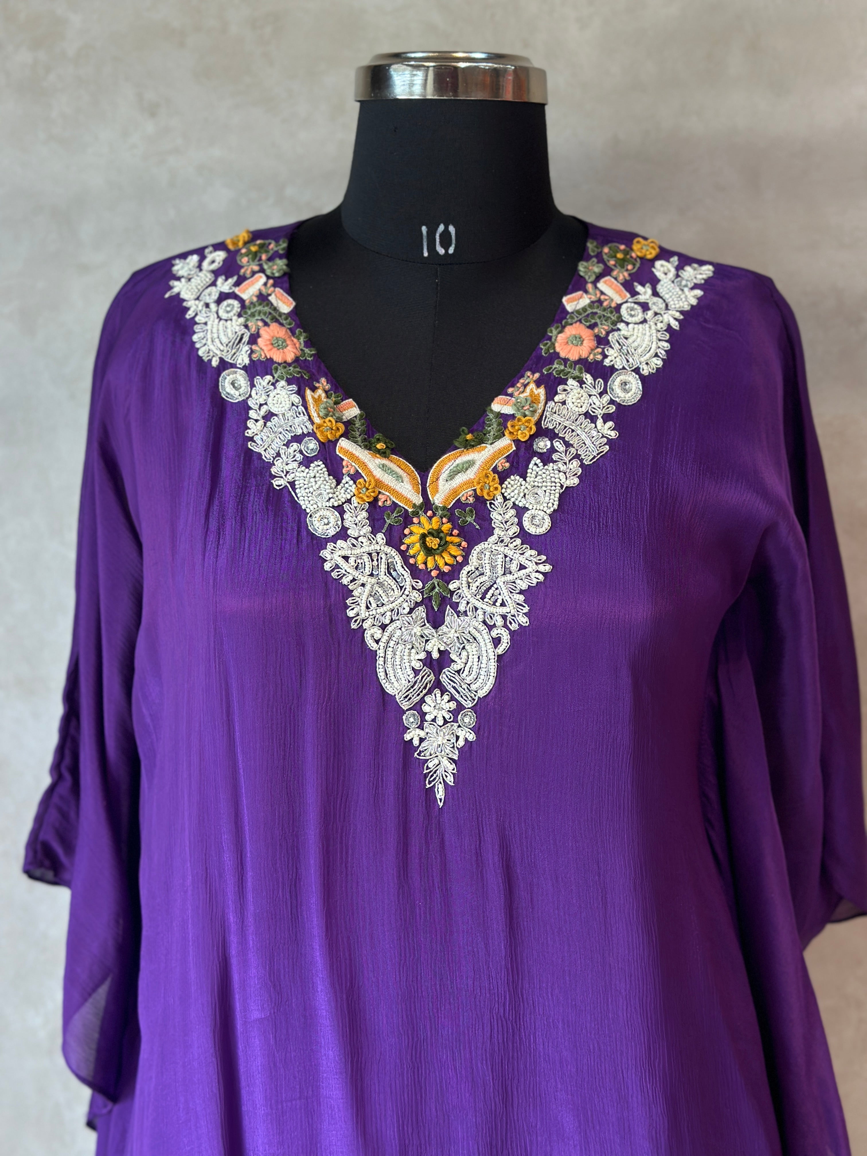 TRENDY KAFTAN IN  HANDWORK