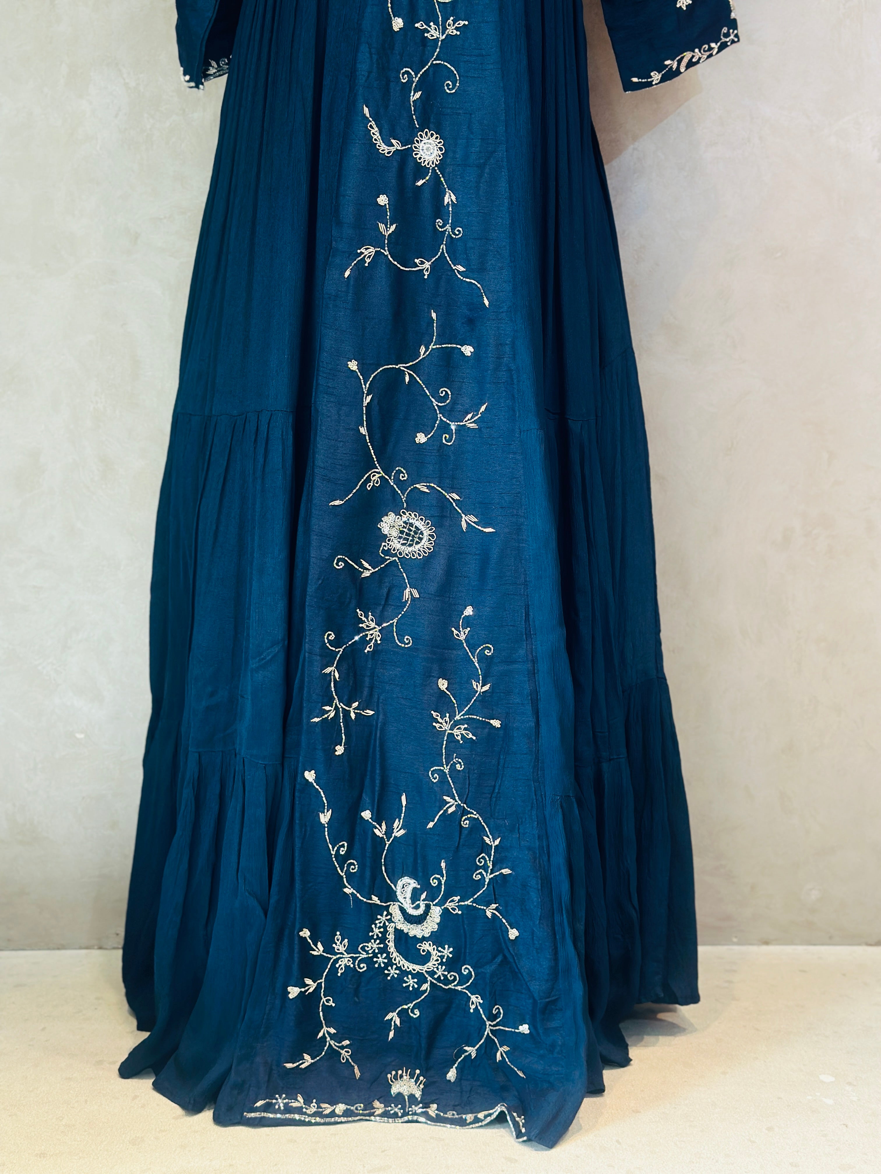 PURE CHINON INDO-FUSION GOWN