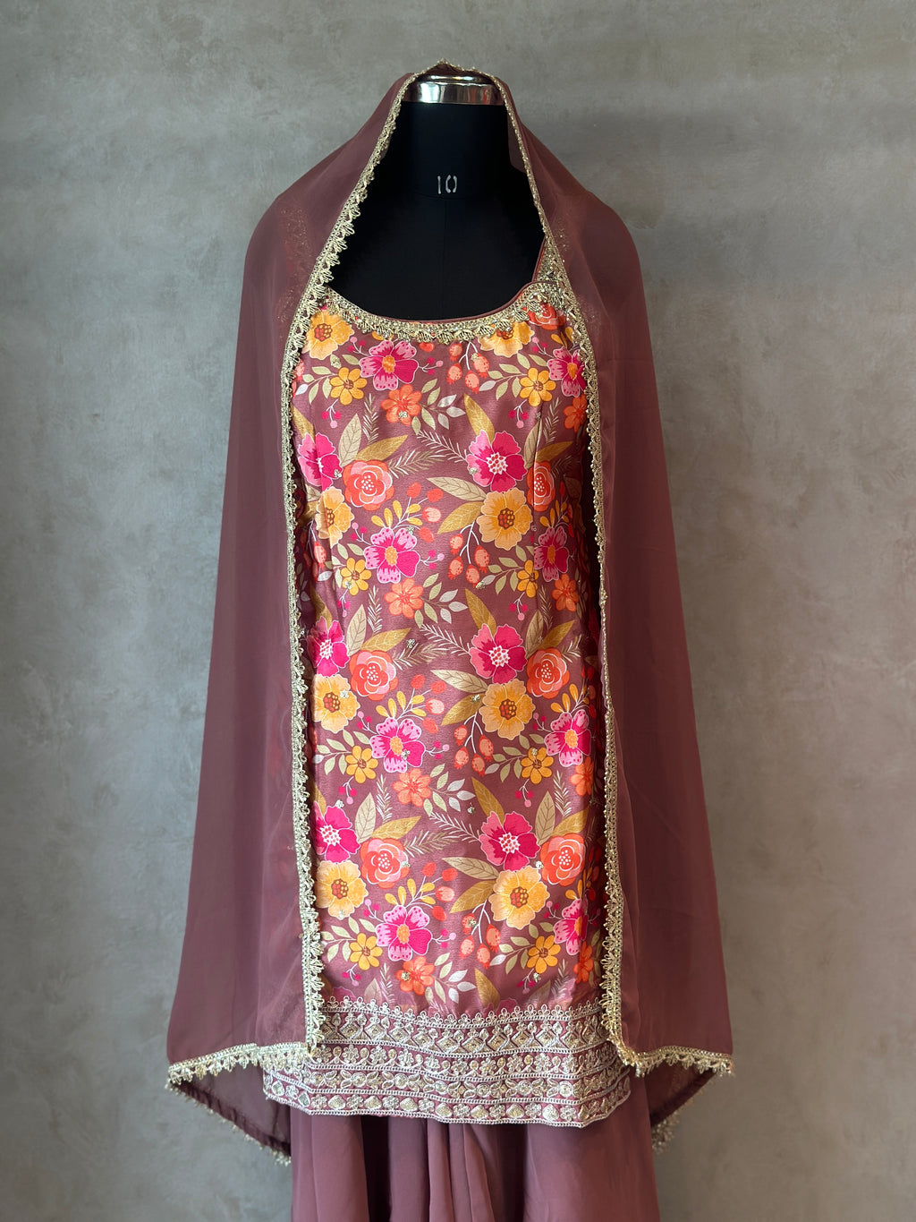INDO FUSION SHARARA SET