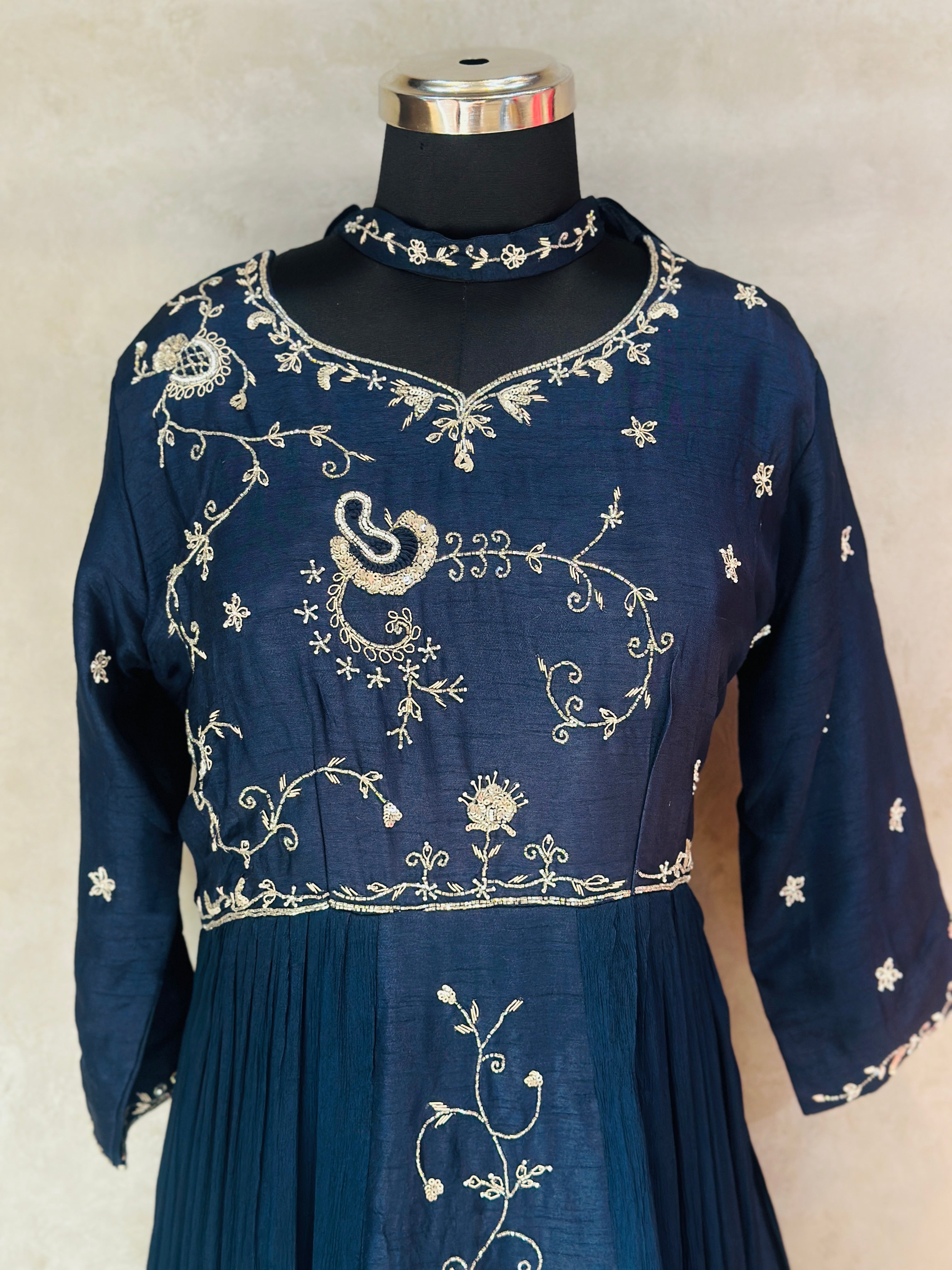 PURE CHINON INDO-FUSION GOWN