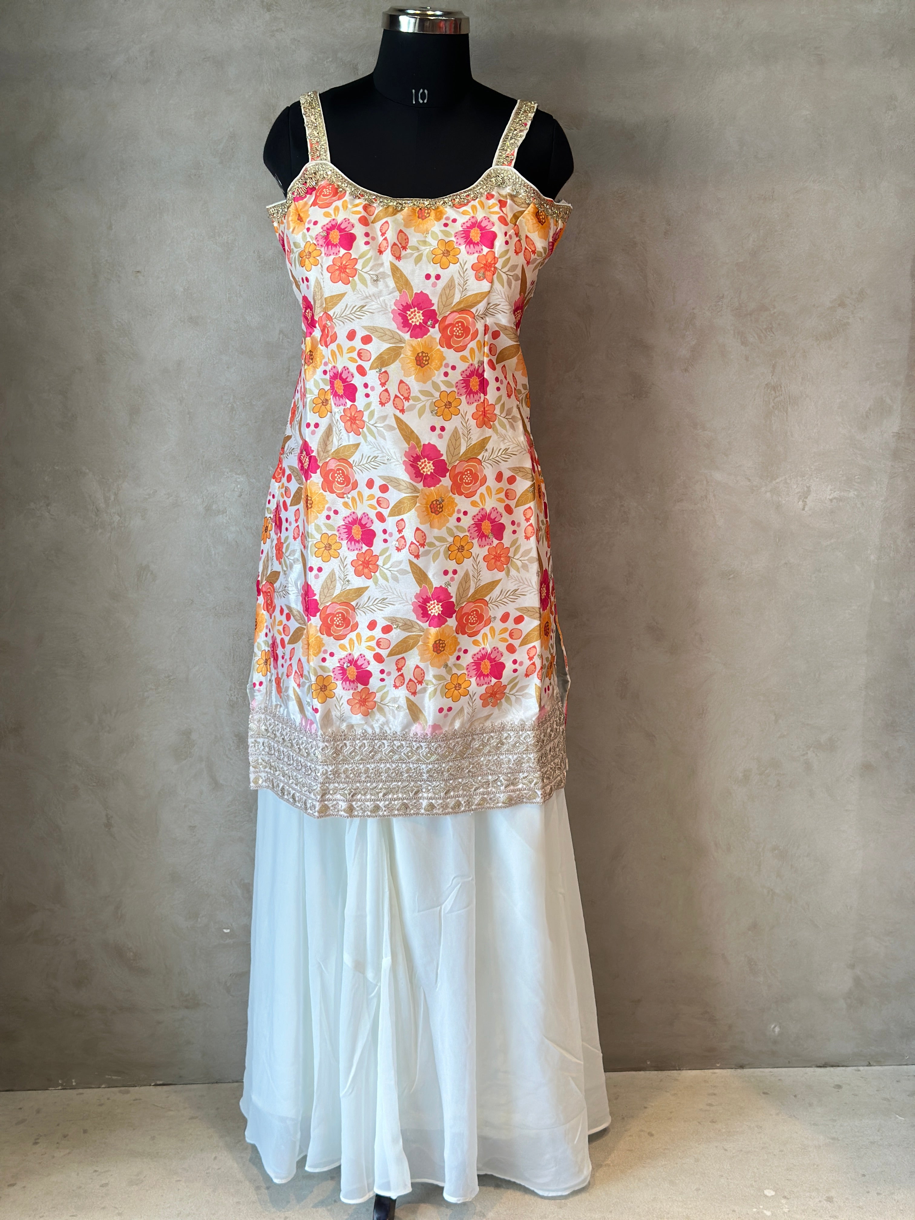 INDO FUSION SHARARA SET