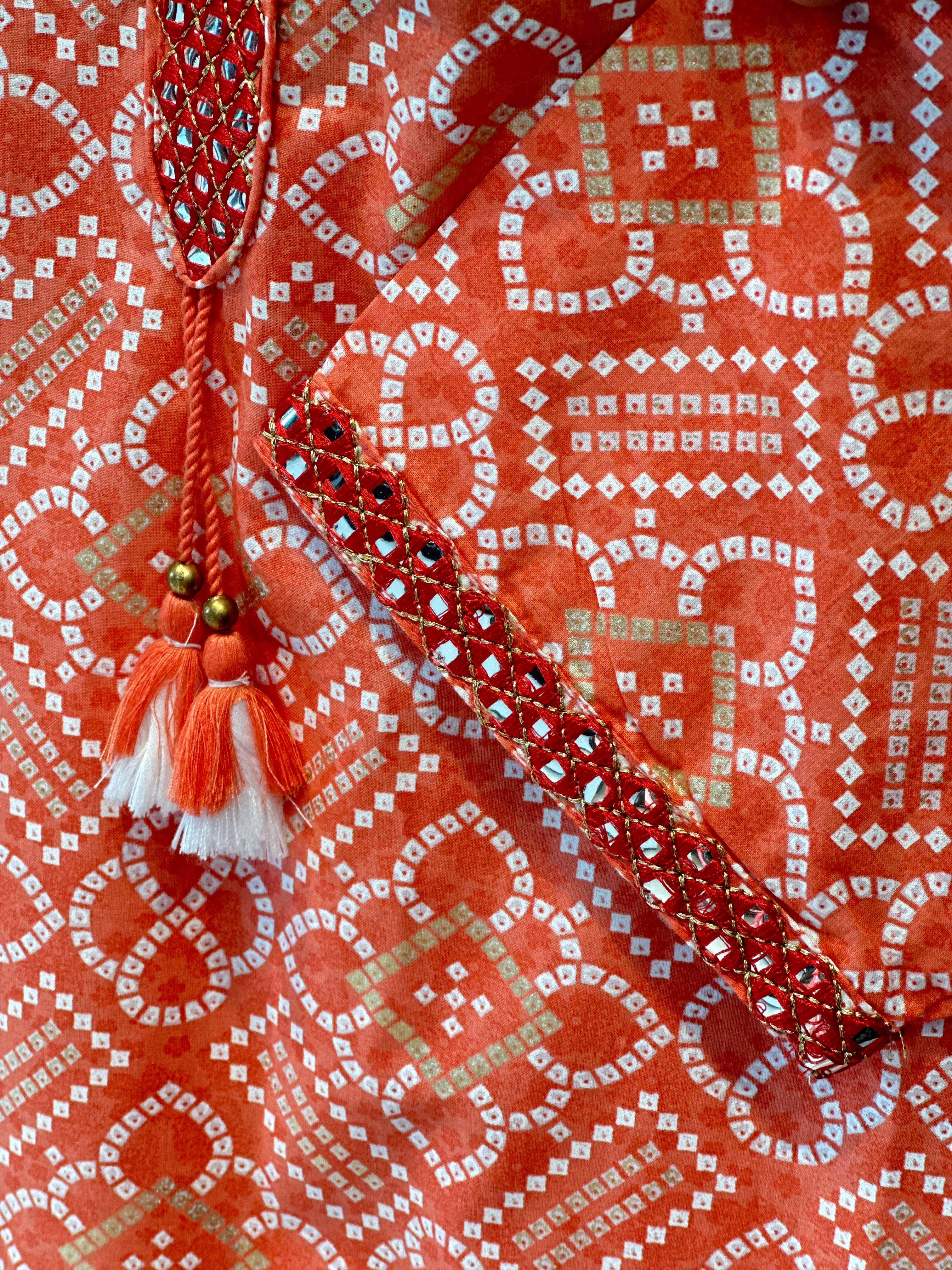 THREE PIECE BHANDEJ SUIT SET