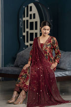 Handwork Floral Suit