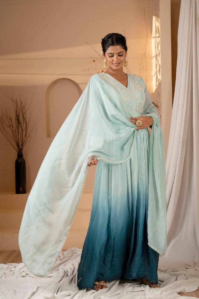 Pure Chinon Handwork Long Gown