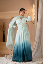 Pure Chinon Handwork Long Gown