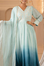 Pure Chinon Handwork Long Gown