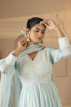 Pure Chinon Handwork Long Gown