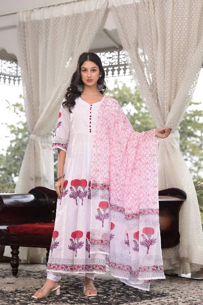Mulmul Anarkali Suit
