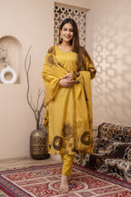 TRENDY COTTON HANDWORK SUIT