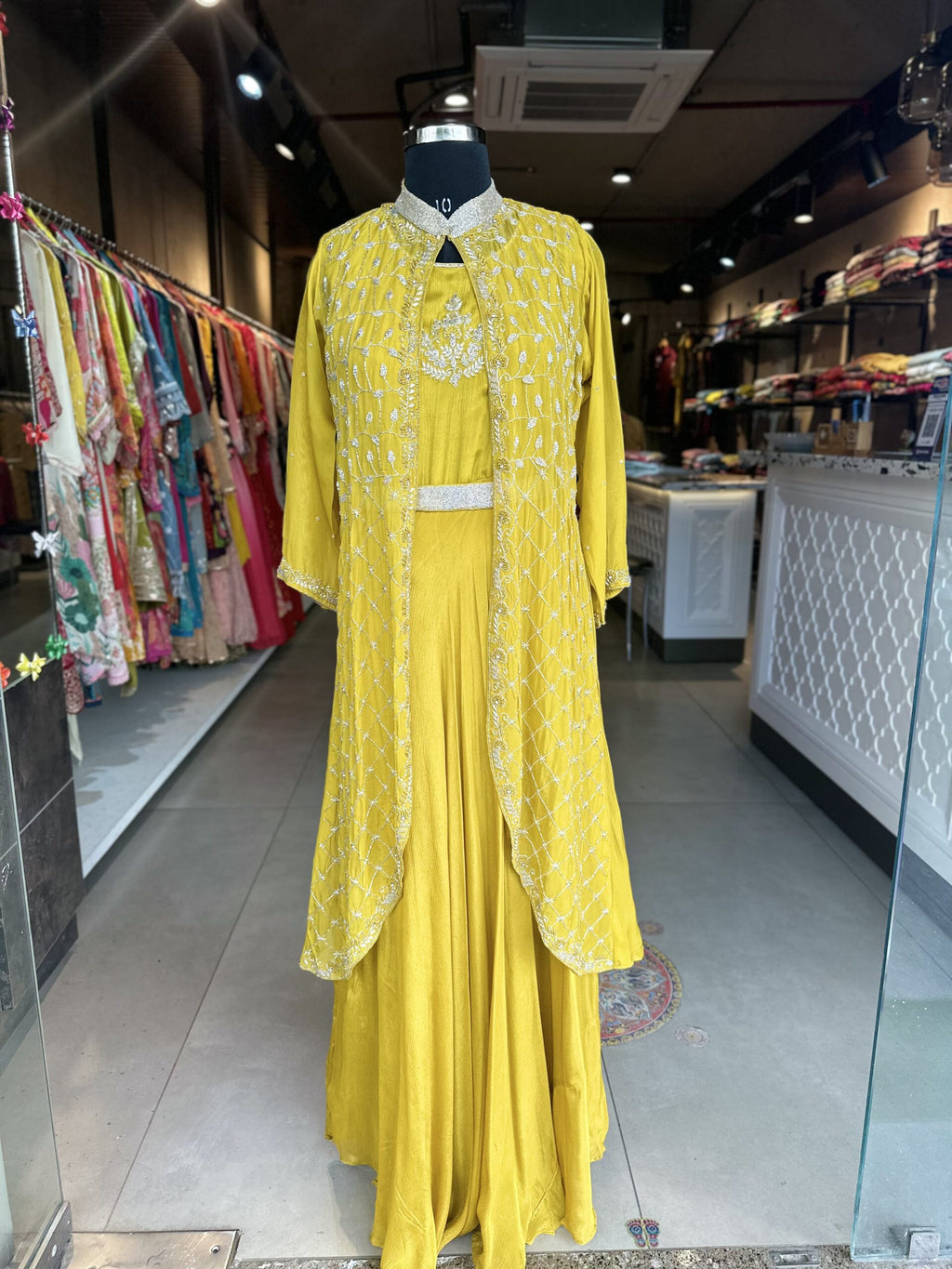 Pure Chinon Gown With Shurg