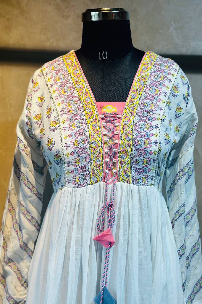 Pure Mulmul Anarkali Suit