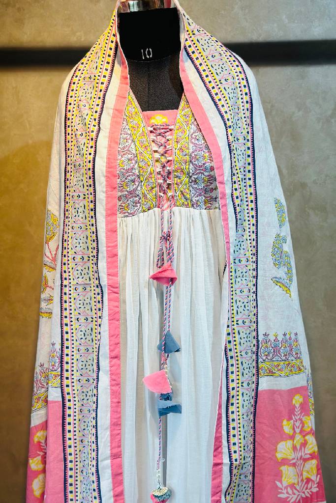 Pure Mulmul Anarkali Suit