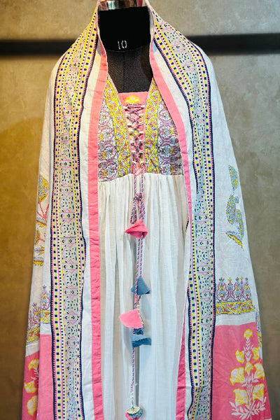 Pure Mulmul Anarkali Suit