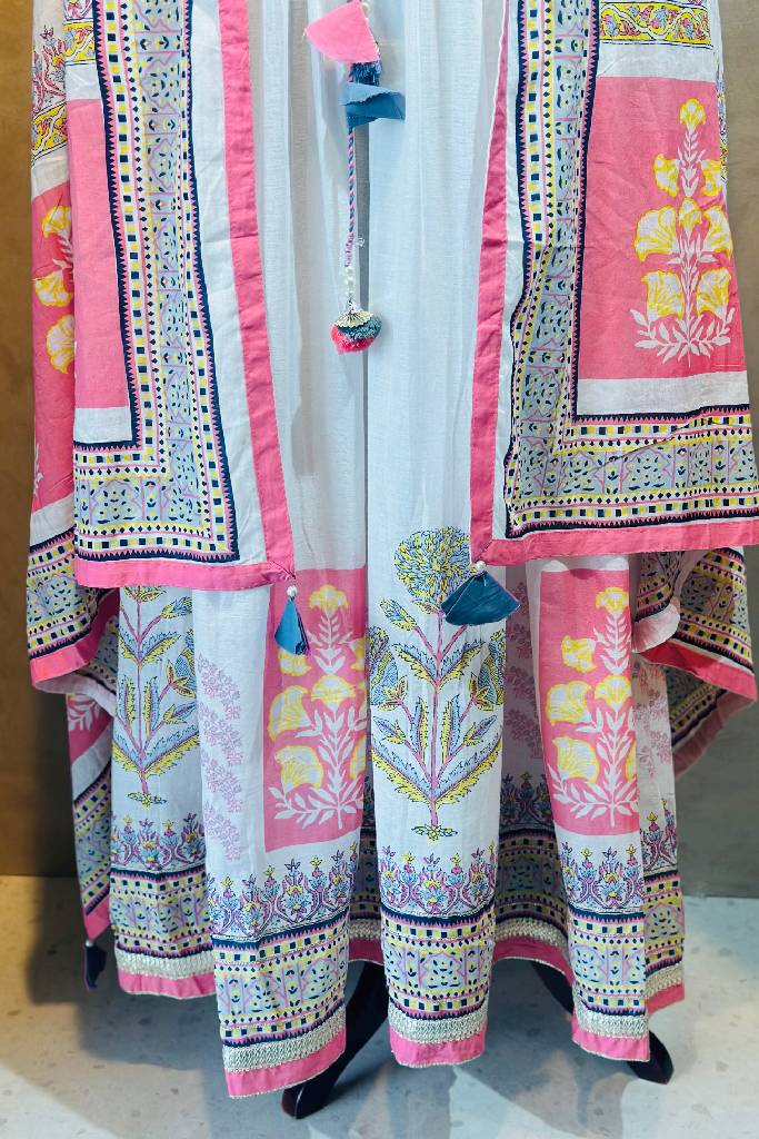 Pure Mulmul Anarkali Suit