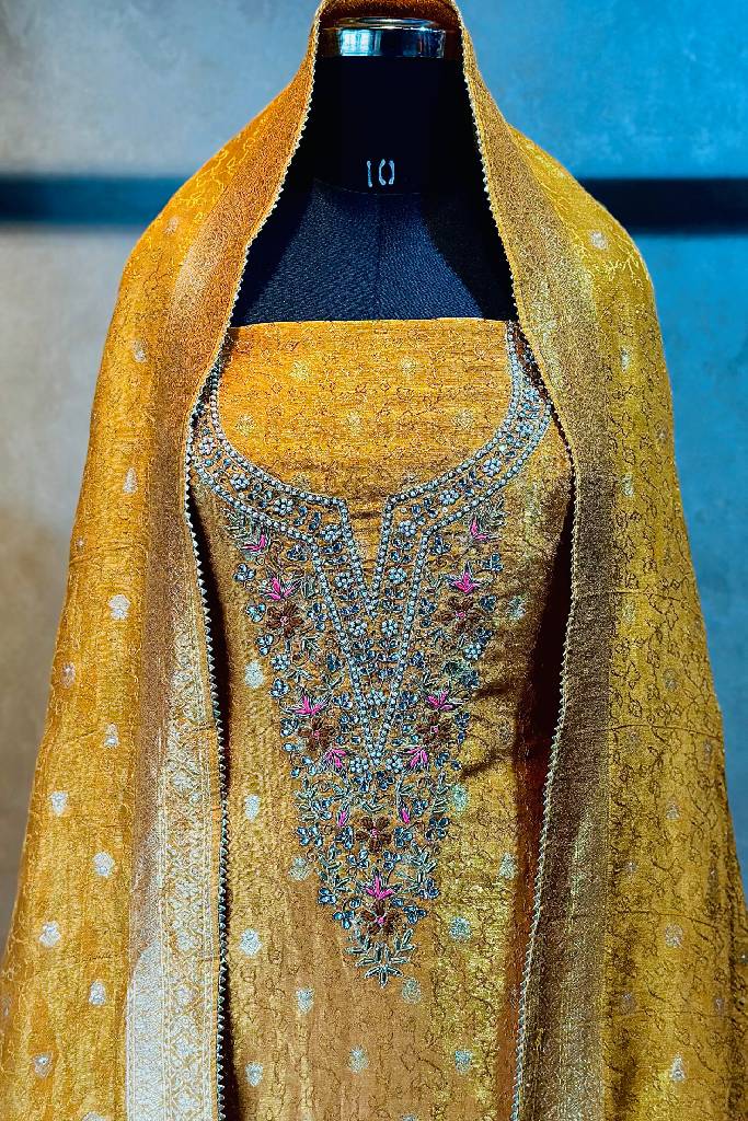 Pure Banarasi Handwork Suit