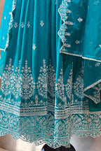 Rayon Heavy Work Anarkali Suit
