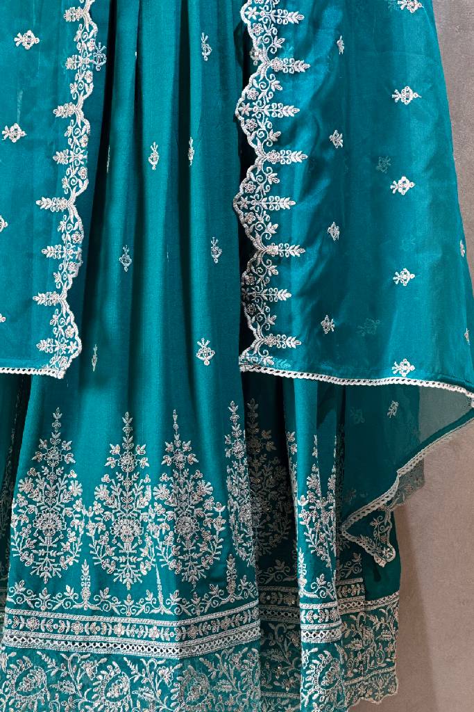 Rayon Heavy Work Anarkali Suit