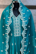 Rayon Heavy Work Anarkali Suit