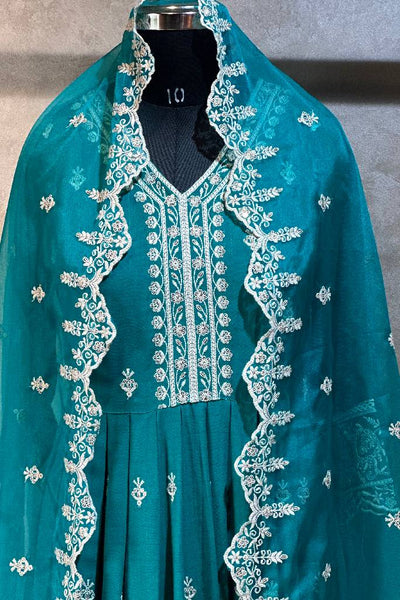 Rayon Heavy Work Anarkali Suit