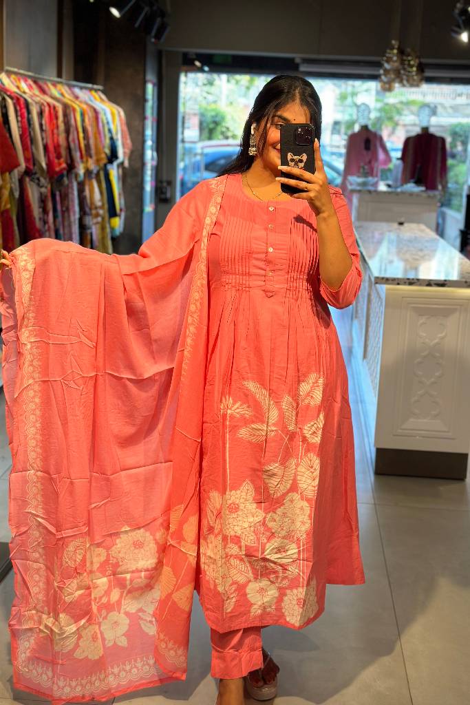 Anarkali Cotton Suit Set