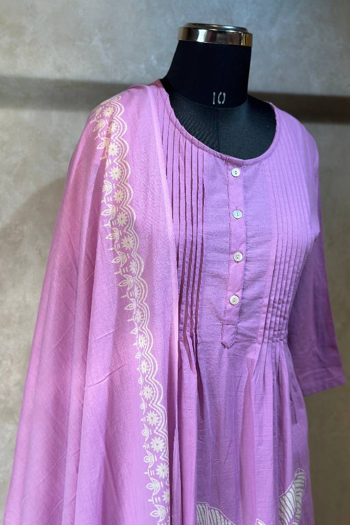 Anarkali Cotton Suit Set