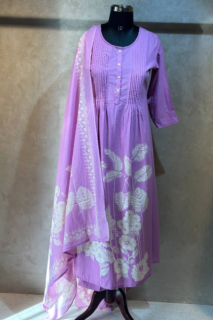 Anarkali Cotton Suit Set