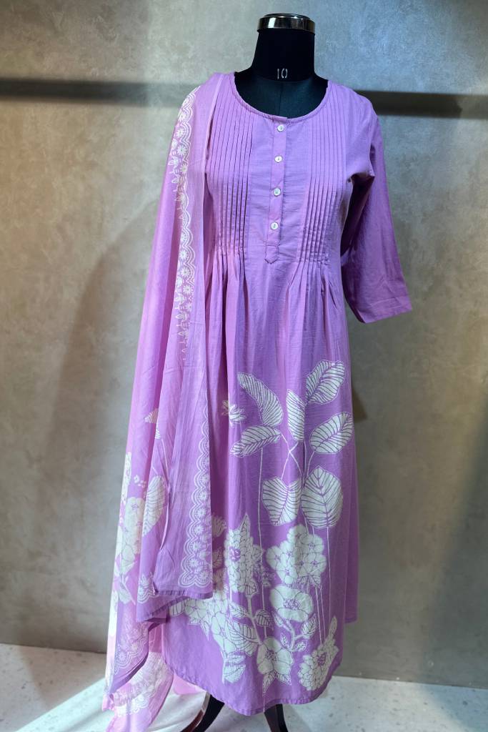 Anarkali Cotton Suit Set