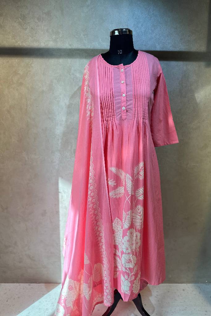 Anarkali Cotton Suit Set