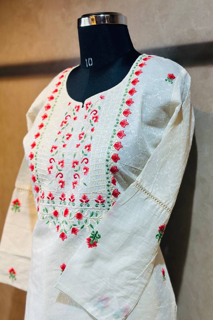 Linen Thread Work Suit