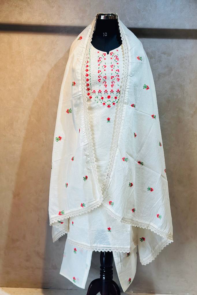 Linen Thread Work Suit