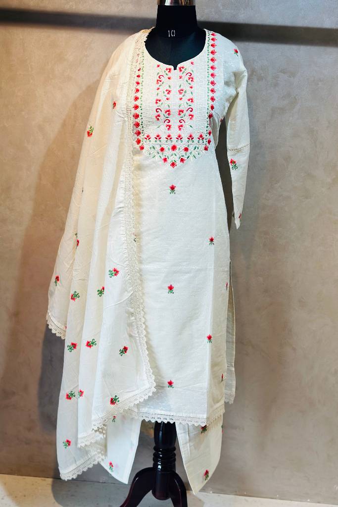 Linen Thread Work Suit