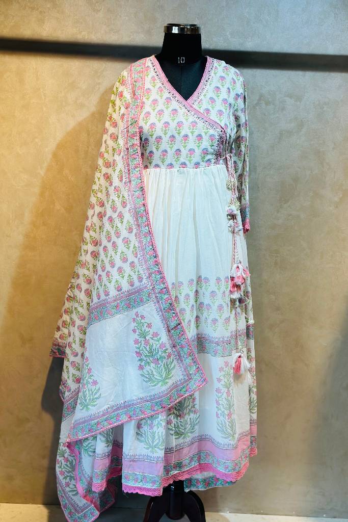 Anarkali In Angrakha Suit