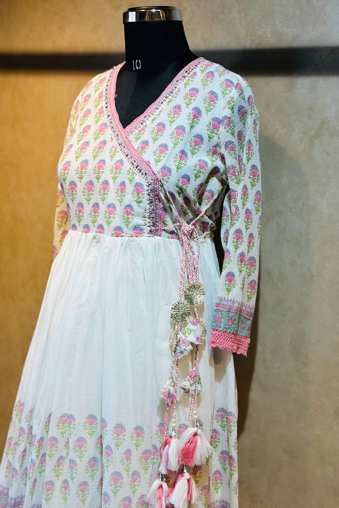 Anarkali In Angrakha Suit