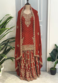 Rust Royale Premium Palazzo Set