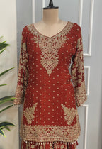 Rust Royale Premium Palazzo Set