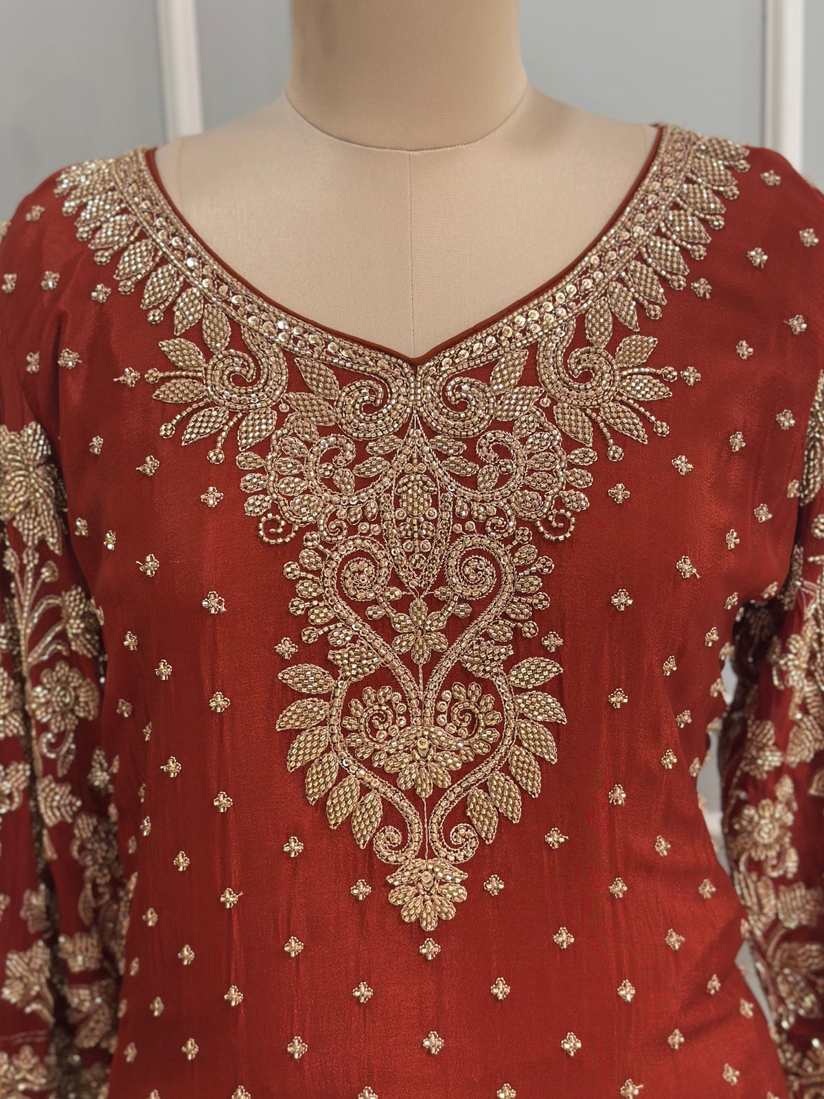 Rust Royale Premium Palazzo Set