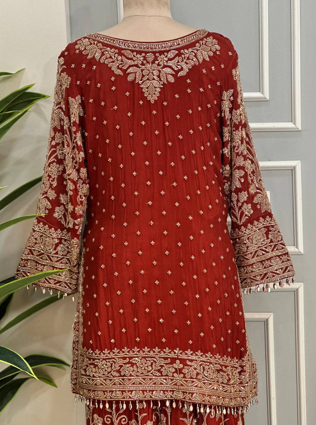 Rust Royale Premium Palazzo Set