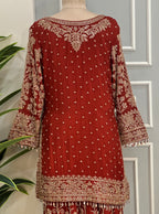 Rust Royale Premium Palazzo Set