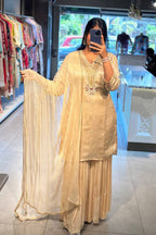 Pure Gajji Silk Sharara Set