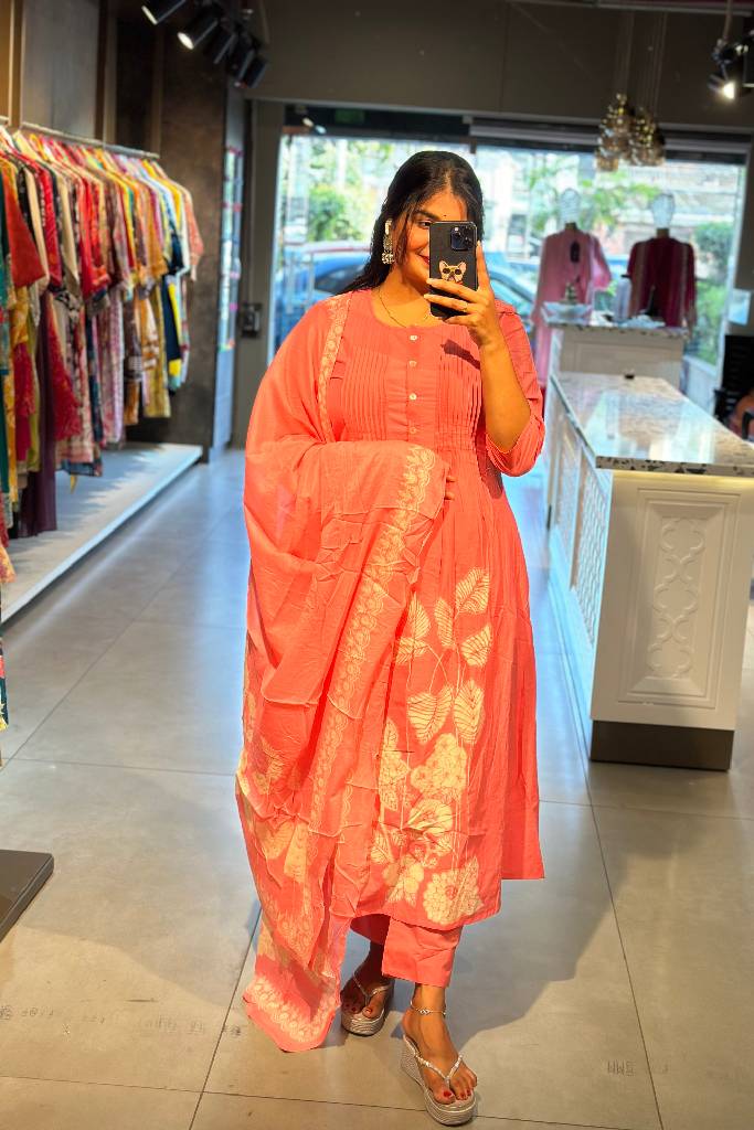 Anarkali Cotton Suit Set