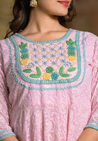 Three Piece Chikan Handwork Suit