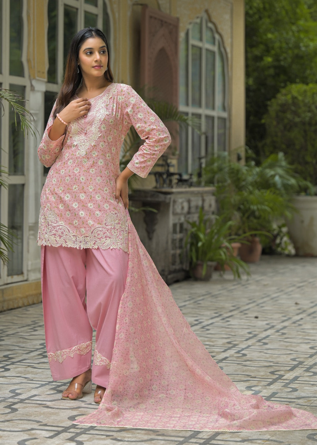 COTTON SUIT WITH FHARSI SUIT