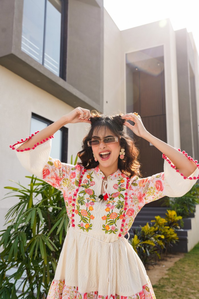 BEAUTIFUL EMBROIDERED MINI ONE PIECE