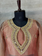 Crush Tissue Elegance Kurti Set with Original Mirror Work