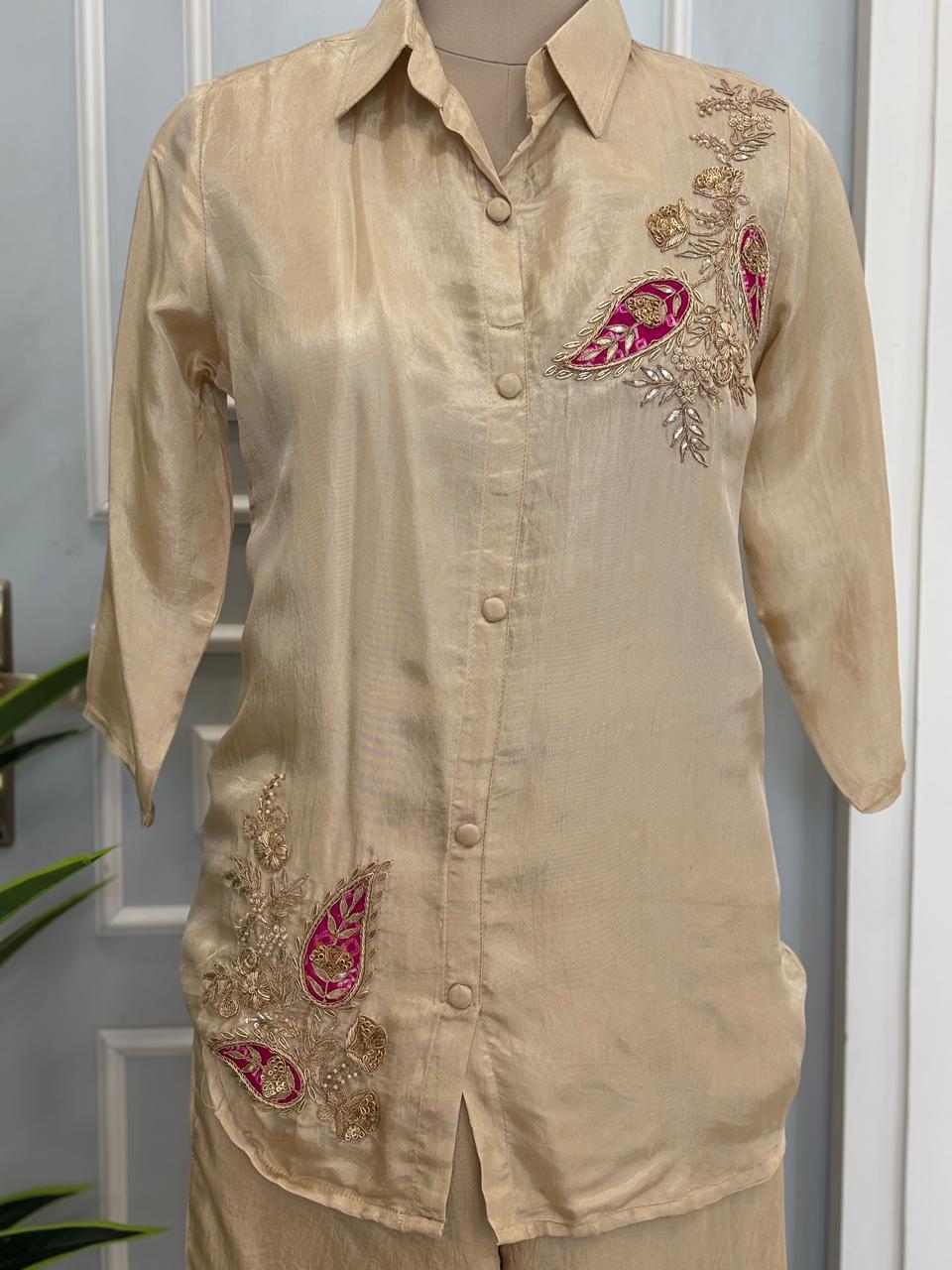 Classic Elegance Co-ord Set With Handwork