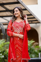 PURE GEORGETTE GOTA PATTI SUIT SET