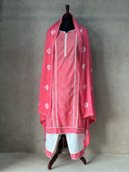 COTTON THREE PIECE SUIT SET