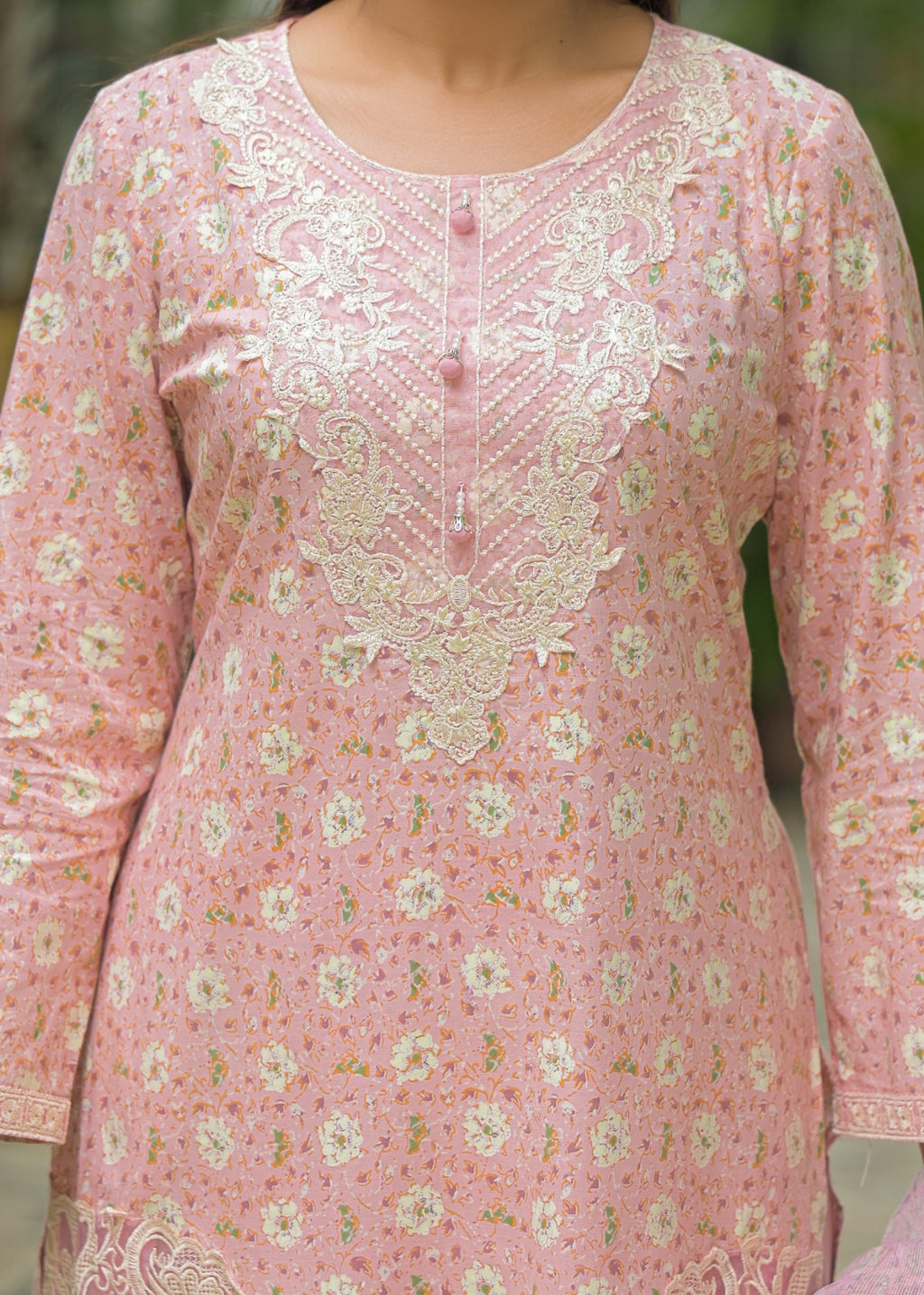 COTTON SUIT WITH FHARSI SUIT
